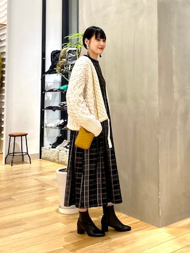 秋山 里織さん（レディース・158cm）の秋コーディネート