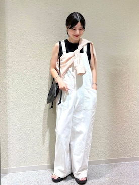 「newarrival」｜「アイテム（オールインワン・サロペット）」を使った、saoriさん（レディース・158cm）の夏コーディネート