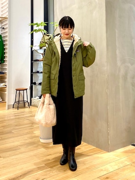 秋山 里織さん(レディース・158cm)の冬コーディネート