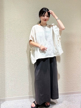 「アイテム（その他トップス）」を使った、saoriさん（レディース・158cm）の夏コーディネート