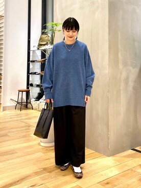 「マイベストコーデ2022」｜「アイテム（バレエシューズ）」を使った、saoriさん（レディース・158cm）の冬コーディネート