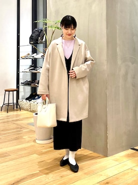 秋山 里織さん(レディース・158cm)の冬コーディネート