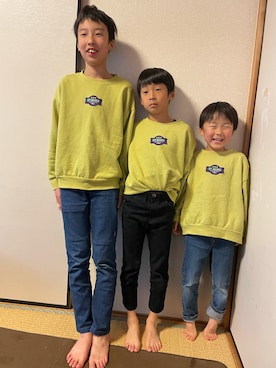 「アイテム（スウェット）」を使った、NATOさん（キッズ・140cm）の冬コーディネート