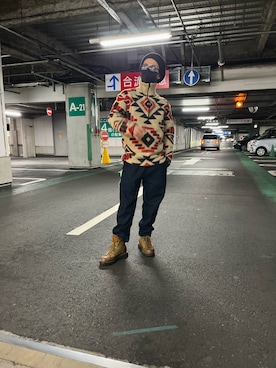 「FREAK'S STORE（フリークスストア）のアイテム（ハンチング/ベレー帽）」を使った、Shotaroさん（メンズ・165cm）の春コーディネート