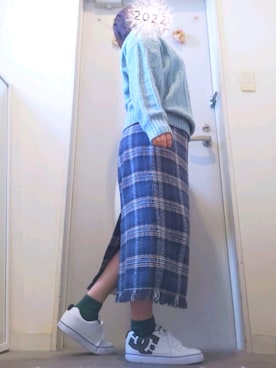 「DC（ディーシー）のアイテム」を使った、こばな♪さん（レディース・153cm）の冬コーディネート