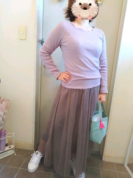 「DC（ディーシー）のアイテム」を使った、こばな♪さん（レディース・153cm）の秋コーディネート