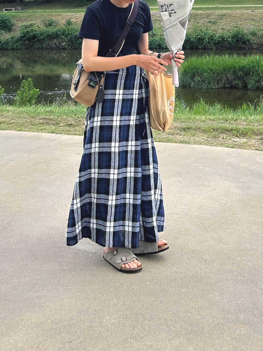 O’NEIL of DUBLINリネンタータン タックベルトスカート　イエロー O'NEIL of DUBLIN TARTAN TUCK BELT SKIRT LADIES #808 オニール