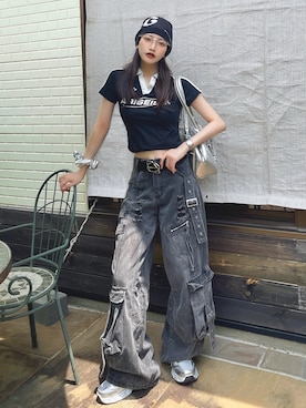 「アイテム（腕時計）」を使った、T Λ Eさん（レディース・158cm）の夏コーディネート
