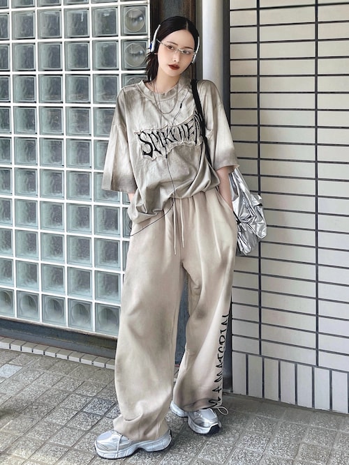 セール】Loose Wash Distressed Sweat Pants（スウェットパンツ
