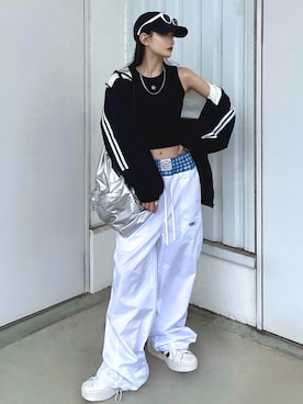 「アイテム（帽子）」を使った、T Λ Eさん（レディース・158cm）の秋コーディネート