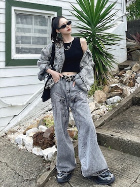 T Λ Eさん（レディース・158cm）の秋コーディネート