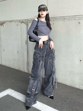 「アイテム（リング）」を使った、T Λ Eさん（レディース・158cm）の夏コーディネート