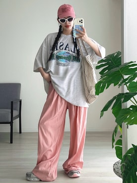 「Vipoa（ヴィポア）のアイテム」を使った、T Λ Eさん（レディース・158cm）の夏コーディネート