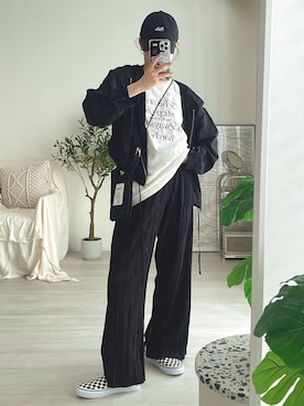 「VANS（バンズ）のアイテム」を使った、T Λ Eさん（レディース・158cm）の夏コーディネート
