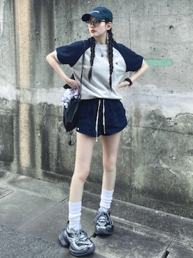 「BEIDELLI（ベイデリー）のアイテム」を使った、T Λ Eさん（レディース・158cm）の夏コーディネート