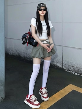 「MUCENT（ムセント）のアイテム」を使った、T Λ Eさん（レディース・158cm）の夏コーディネート