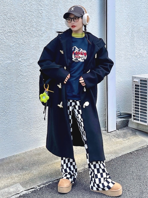 UGG シープスキン エンブロイダリー イヤーマフ チェスナット UGG（アグ）の「【WEB限定】＜UGG＞シープスキン エンブロイ