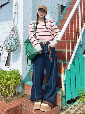 「UGG（アグ）のアイテム（ブーツ）」を使った、T Λ Eさん（レディース・158cm）の秋コーディネート