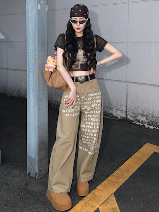 「MGV(エムジーヴィー)のミレニアムサングラス(サングラス)」を使った、T Λ Eさん(レディース・158cm)の夏コーディネート