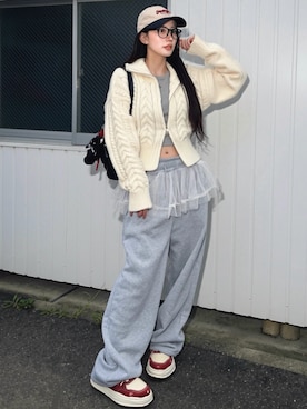 「BEIDELLI（ベイデリー）のアイテム」を使った、T Λ Eさん（レディース・158cm）の秋コーディネート