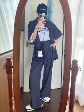 「CANAL JEAN（キャナルジーン）のアイテム」を使った、T Λ Eさん（レディース・158cm）の夏コーディネート