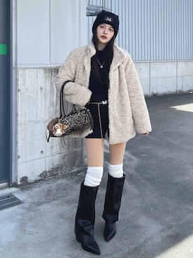 「nici（ニキ）のアイテム」を使った、T Λ Eさん（レディース・158cm）の冬コーディネート