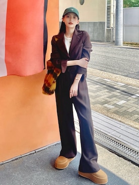 「セットアップ」｜T Λ Eさん（レディース・158cm）の秋コーディネート