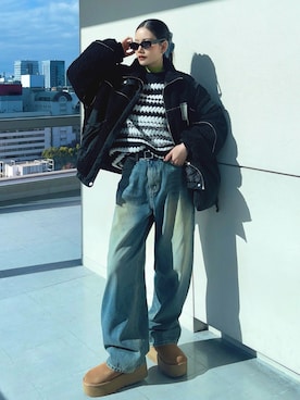 「アイテム（パンツ）」を使った、T Λ Eさん（レディース・158cm）の冬コーディネート