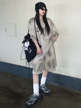 T Λ Eさん(レディース・158cm)の夏コーディネート