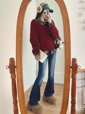 T Λ Eさん（レディース・158cm）の秋コーディネート