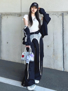 「mushwear（マッシュウェア）のアイテム」を使った、T Λ Eさん（レディース・158cm）の春コーディネート