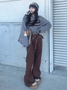 「UGG（アグ）のアイテム（シューズ）」を使った、T Λ Eさん（レディース・158cm）の春コーディネート