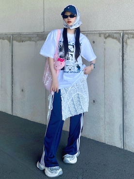 「Port（ポート）のアイテム」を使った、T Λ Eさん（レディース・158cm）の夏コーディネート