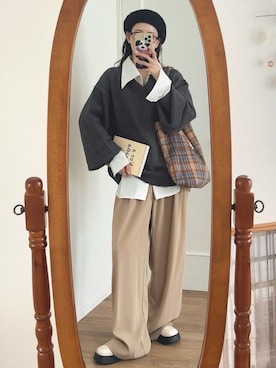 T Λ Eさん（レディース・158cm）の秋コーディネート