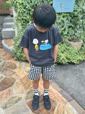 「西松屋（ニシマツヤ）のアイテム」を使った、3yamaさん（キッズ・120cm）の夏コーディネート