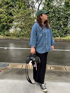 「coen（コーエン）のアイテム」を使った、3yamaさん（レディース・160cm）の春コーディネート