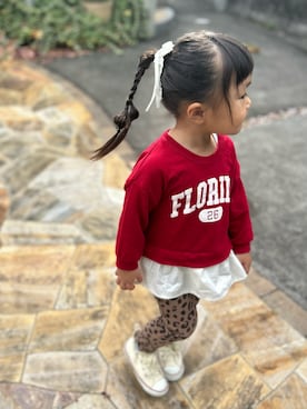 「アイテム（スウェット）」を使った、3yamaさん（キッズ・90cm）の秋コーディネート