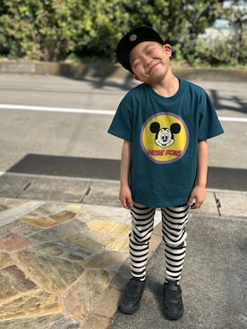 「BREEZE（ブリーズ）のアイテム」を使った、3yamaさん（キッズ・120cm）の春コーディネート