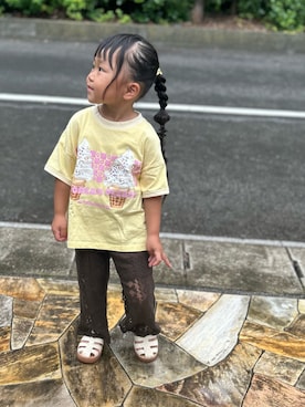 「BAYFLOW（ベイフロー）のアイテム」を使った、3yamaさん（キッズ・100cm）の夏コーディネート