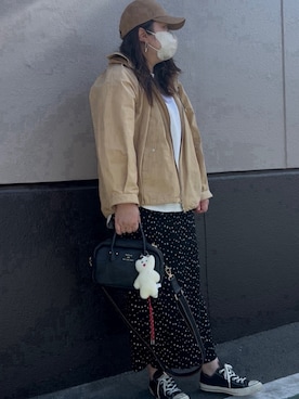 「coca（coca）（コカ）のアイテム」を使った、3yamaさん（レディース・160cm）の春コーディネート