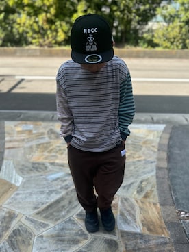 「DRC branshes（ディーアールシーブランシェス）のアイテム」を使った、3yamaさん（キッズ・120cm）の春コーディネート