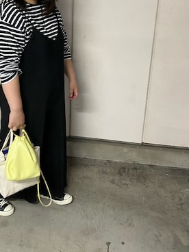 「イエローバッグ」｜3yamaさん（レディース・160cm）の春コーディネート
