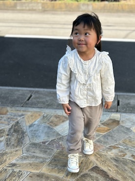 「devirock（デビロック）のアイテム」を使った、3yamaさん（キッズ・90cm）の春コーディネート