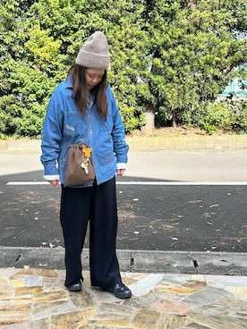 「アイテム（ボディ・ヘアケア）」を使った、3yamaさん（レディース・160cm）の秋コーディネート