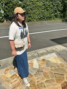 「THEATRE PRODUCTS（シアタープロダクツ）のアイテム（ショルダーバッグ）」を使った、3yamaさん（レディース・160cm）の秋コーディネート