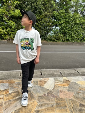 「DRC branshes（ディーアールシーブランシェス）のアイテム」を使った、3yamaさん（キッズ・120cm）の春コーディネート