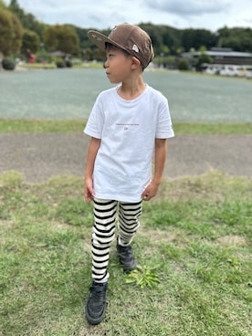 「アイテム（スニーカー）」を使った、3yamaさん（キッズ・120cm）の秋コーディネート