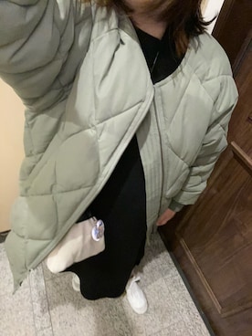 「JIL SANDER（ジルサンダー）のDRAWSTRING SM CROSSBODY（ショルダーバッグ）」を使った、3yamaさん（レディース・160cm）の冬コーディネート