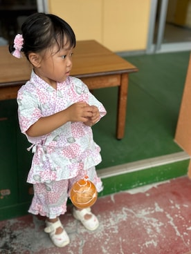 「アイテム（水着/着物・浴衣）」を使った、3yamaさん（キッズ・90cm）の夏コーディネート