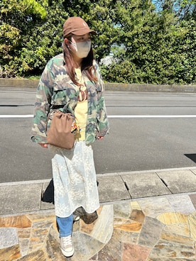 「SHENERY（シーナリー）のアイテム」を使った、3yamaさん（レディース・160cm）の春コーディネート